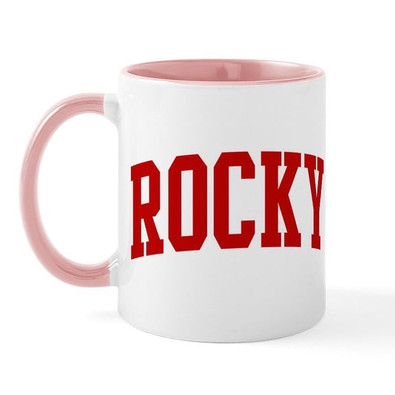 CafePress - ROCKY (Red) Mug - 11 oz Ceramic Mug - Novelty Coffee Tea Cup