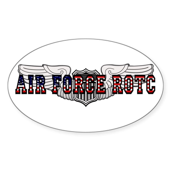 CafePress - ROTC Pilot Wings Oval Sticker - Sticker (Oval)