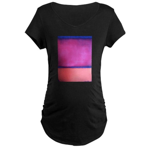 CafePress - ROTHKO PINK BLUE PEACH Maternity Dark T Shirt - Maternity Dark T-Shirt