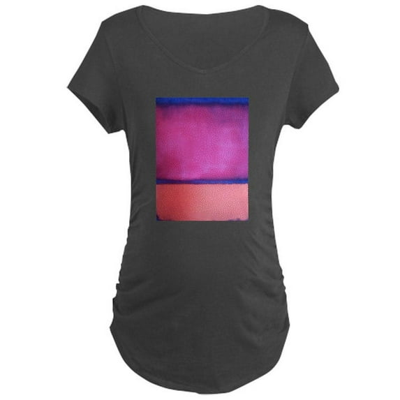 CafePress - ROTHKO PINK BLUE PEACH Maternity Dark T Shirt - Maternity Dark T-Shirt