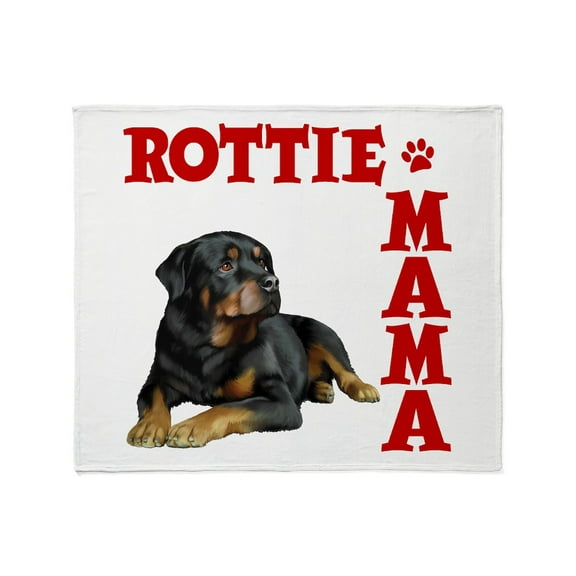 CafePress - ROTTIE MAMA Throw Blanket - Soft Fleece Throw Blanket, 50"x60" for All Ages