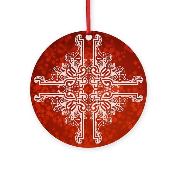 CafePress - RUBY - Round Wood Ornament 4"