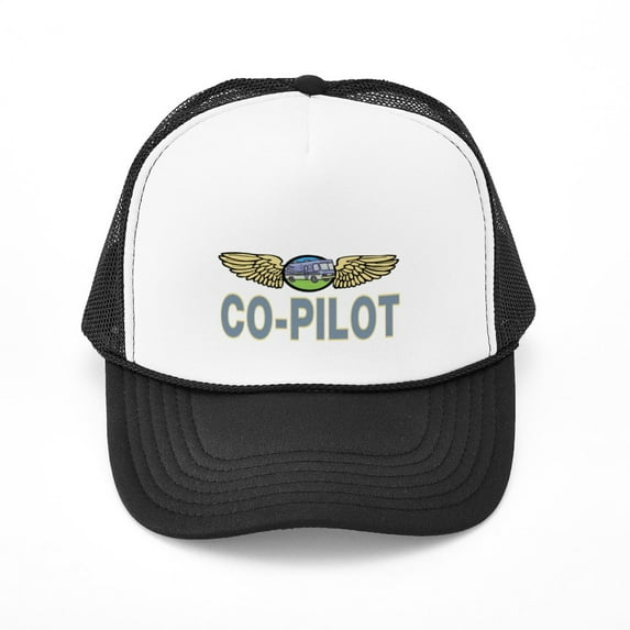 CafePress - RV Co Pilot - Adjustable Unisex Printed Trucker Hat with Mesh Back