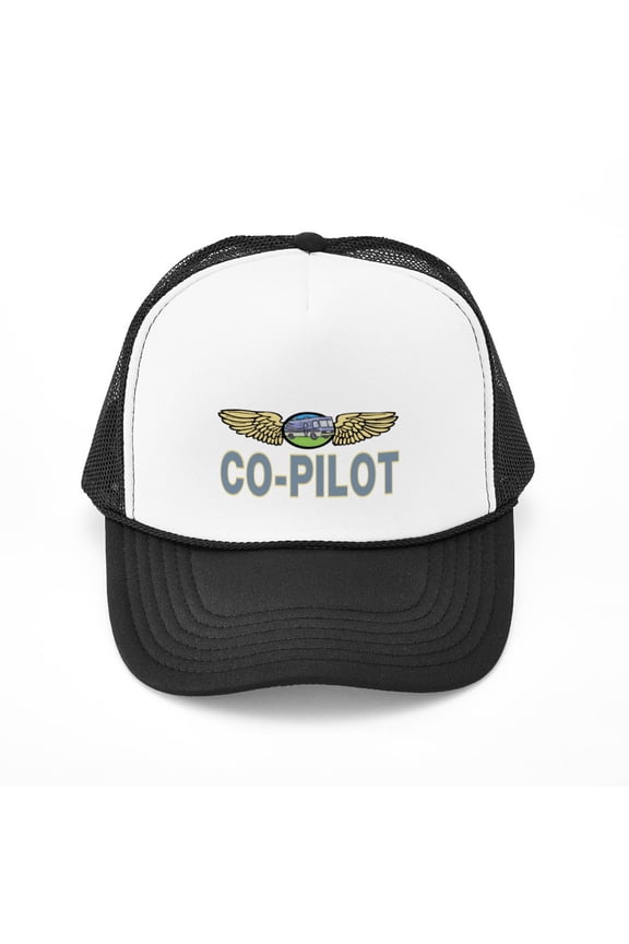 - RV Co Pilot - Adjustable Unisex Printed Trucker Hat with Mesh Back