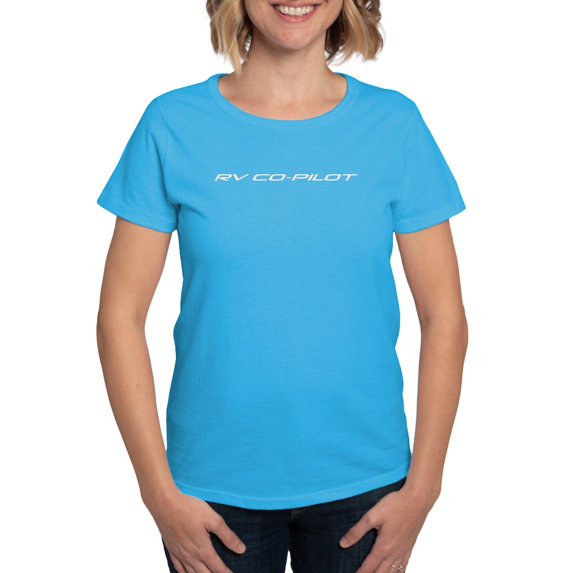 CafePress - RV Co Pilot Women's Classic T Shirt - Women's Traditional Fit Dark T-Shirt