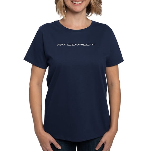CafePress - RV Co Pilot Women's Classic T Shirt - Women's Traditional Fit Dark T-Shirt