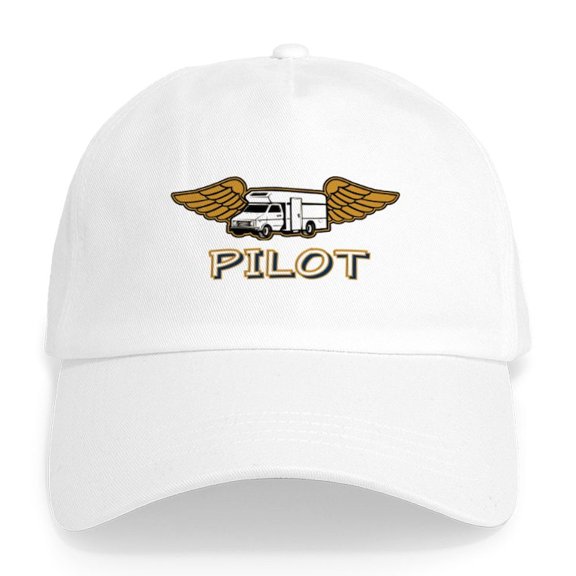 CafePress - RV Pilot Cap - Adjustable 100% Brushed Unisex Casual Cotton Baseball Cap, Beige, 1