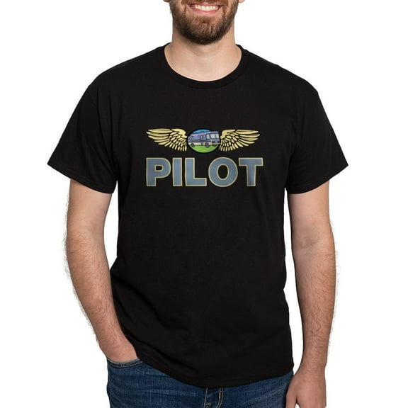 CafePress - RV Pilot Dark T Shirt - Men's Classic Graphic Cotton T-Shirt