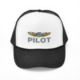 thumbnail image 1 of CafePress - RV Pilot - Adjustable Unisex Printed Trucker Hat with Mesh Back, 1 of 8
