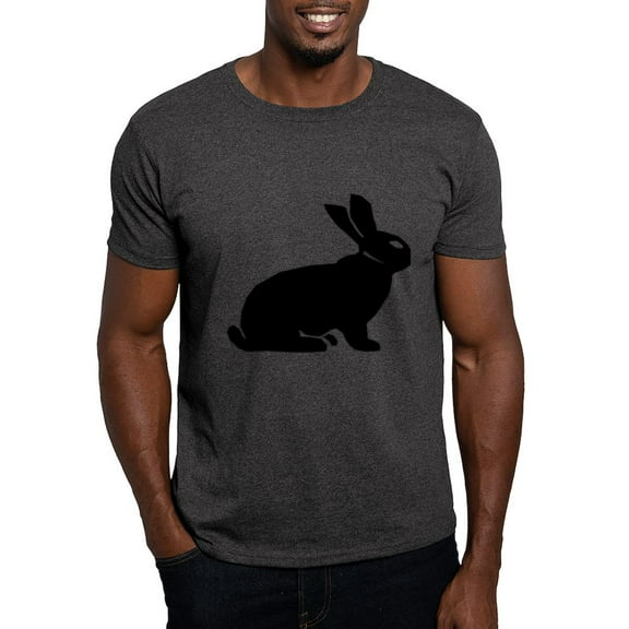 CafePress - Rabbit Dark T Shirt - Men's Classic Graphic Cotton T-Shirt