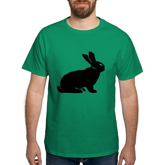 CafePress - Rabbit Dark T Shirt - Men's Classic Graphic Cotton T-Shirt