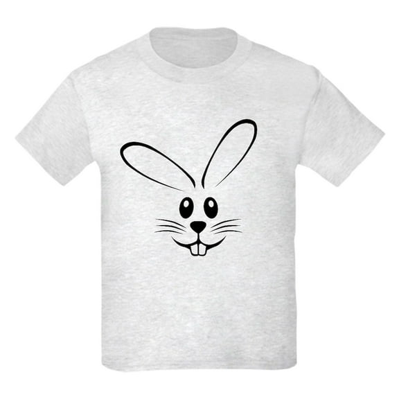 CafePress - Rabbit Face Kids Light T Shirt - Light T-Shirt Kids XS-XL