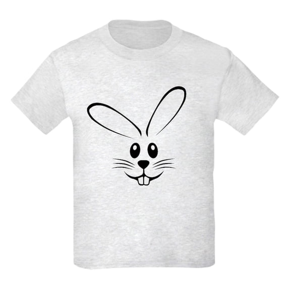 CafePress - Rabbit Face Kids Light T Shirt - Light T-Shirt Kids XS-XL