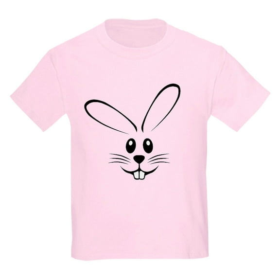 CafePress - Rabbit Face Kids Light T Shirt - Light T-Shirt Kids XS-XL