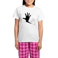 thumbnail image 1 of CafePress - Rabbit Hand Shadow Women's Light Pajamas - Women's Short Sleeve Print T-Shirt and Pants Light Cotton Pajama Set, 1 of 7