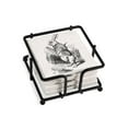 thumbnail image 1 of CafePress - Rabbit - Tile Coaster, Drink Coaster Set of 4 w/ holder, 1 of 5