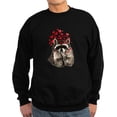 thumbnail image 1 of CafePress - Raccoon Blowing Kisses Cute Animal Love Sweatshirt - Classic Crew Neck Sweatshirt, 1 of 4