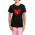 thumbnail image 1 of CafePress - Raccoon Heart Pajamas - Women's Short Sleeve Print T-Shirt and Pants Dark Cotton Pajama Set, 1 of 7