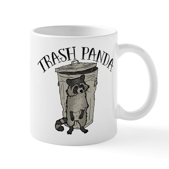 CafePress - Raccoon Trash Panda Mugs - 11 oz Ceramic Mug - Novelty Coffee Tea Cup