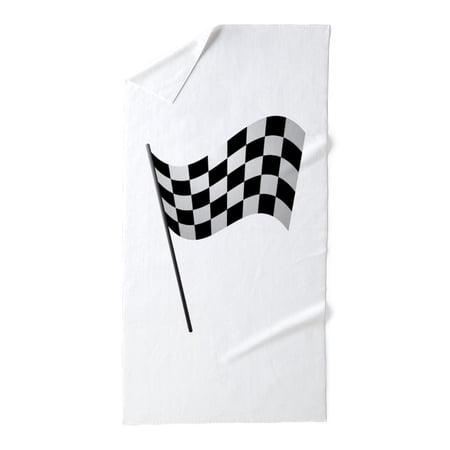 CafePress - Racing Checkered Flag - Large Beach Towel, Soft 30"x60" Towel with Unique Design