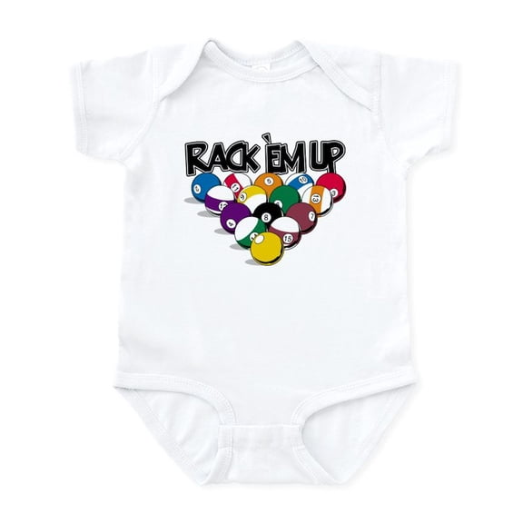 CafePress - Rack Em Up Pool Infant Bodysuit - Baby Light Bodysuit, Size Newborn - 24 Months