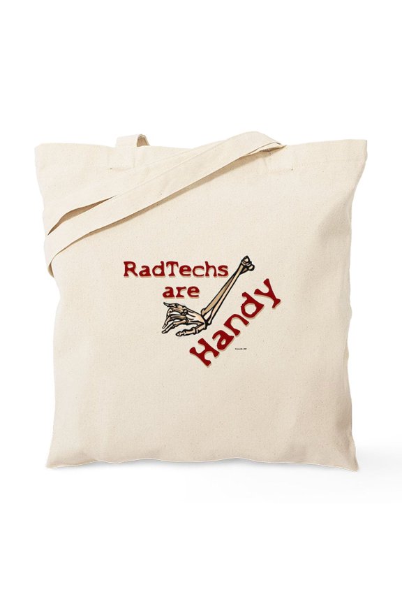 - Rad Techs Tote Bag - Unisex Canvas Tote Bag, Beige, 1-Piece