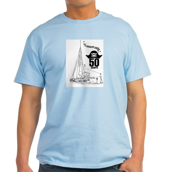 CafePress - Radio London 50Th Anniversary Light T Shirt - Men's Classic Graphic T-Shirt