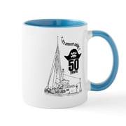 CafePress - Radio London 50Th Mug - 11 oz Ceramic Mug - Novelty Coffee Tea Cup