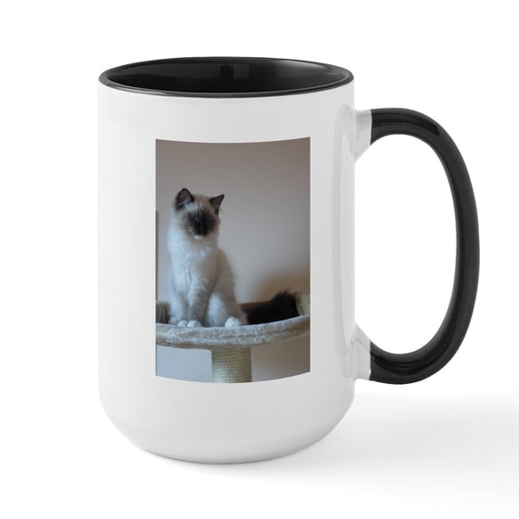 CafePress - Ragdoll Mugs - 15 oz Ceramic Large White Novelty Mug