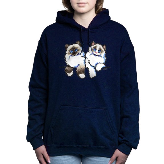 CafePress - Ragdolls Pair Off Leash Art™ Women's Hooded Sweats - Pullover Hoodie, Classic & Comfortable Hooded Sweatshirt
