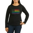thumbnail image 1 of CafePress - Rainbow American Flag Long Sleeve T Shirt - Women's Long Sleeve Graphic Tee Casual Fit, 1 of 4