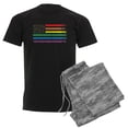 thumbnail image 1 of CafePress - Rainbow American Flag Pajamas - Men's Dark Loose Fit Cotton Pajama Set, 1 of 7