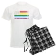 thumbnail image 1 of CafePress - Rainbow American Flag Pajamas - Men's Light Loose Fit Cotton Pajama Set, 1 of 7