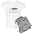 thumbnail image 1 of CafePress - Rainbow American Flag Pajamas - Women's Light Pajamas, 1 of 4