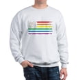 thumbnail image 1 of CafePress - Rainbow American Flag Sweatshirt - Crew Neck Sweatshirt, 1 of 4