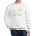 thumbnail image 1 of CafePress - Rainbow American Flag Sweatshirt - Crew Neck Sweatshirt, 1 of 4