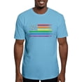 thumbnail image 1 of CafePress - Rainbow American Flag T Shirt - Fitted T-Shirt, Vintage Fit Soft Cotton Tee, 1 of 4