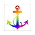 thumbnail image 1 of CafePress - Rainbow Anchor Square Sticker 3 X 3 - Square Sticker 3" x 3", 1 of 1