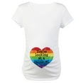 thumbnail image 1 of CafePress - Rainbow Baby Maternity T Shirt - Cotton Maternity T-shirt, Cute & Funny Pregnancy Tee, 1 of 4