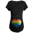 thumbnail image 1 of CafePress - Rainbow Baby Maternity T Shirt - Maternity Dark T-Shirt, 1 of 3