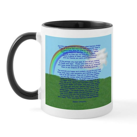 CafePress - Rainbow Bridge Mug - 11 oz Ceramic Mug - Novelty Coffee Tea Cup