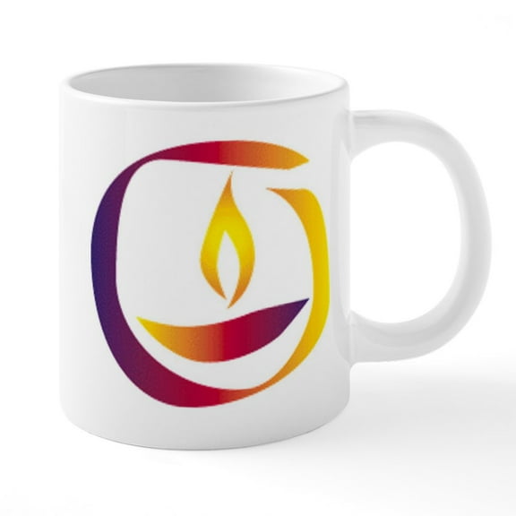 CafePress - Rainbow Chalice - 20 Oz White Ceramic Mega Mug