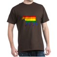 thumbnail image 1 of CafePress - Rainbow Cow T Shirt - Men's Classic Graphic Cotton T-Shirt, 1 of 4