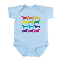 CafePress - Rainbow Dachshunds Baby Light Bodysuit - Baby Light Bodysuit, Size Newborn - 24 Months