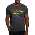 thumbnail image 1 of CafePress - Rainbow Dachshunds Dark T Shirt - Men's Classic Graphic Cotton T-Shirt, 1 of 4