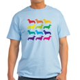 thumbnail image 1 of CafePress - Rainbow Dachshunds Light T Shirt - Men's Classic Graphic T-Shirt, 1 of 4