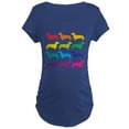 thumbnail image 1 of CafePress - Rainbow Dachshunds Maternity Dark T Shirt - Maternity Dark T-Shirt, 1 of 3