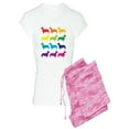 thumbnail image 1 of CafePress - Rainbow Dachshunds - Women's Light Pajamas, 1 of 1
