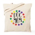 thumbnail image 1 of CafePress - Rainbow Dog Mom Tote Bag - Unisex Canvas Tote Bag, Beige, 1-Piece, 1 of 6