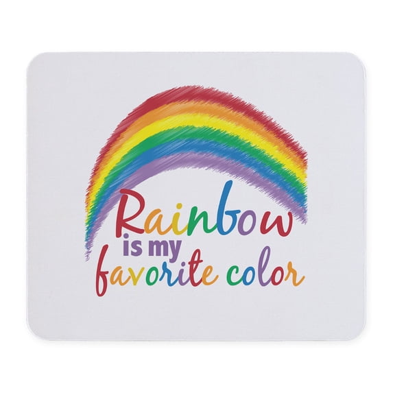 CafePress - Rainbow Favorite Color Mousepad - Non-slip Rubber Mousepad, Gaming Mouse Pad